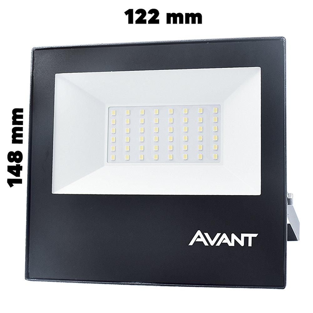 Refletor Avant LED 50W, Slim 6,5k, 3750 Lumens, Preto