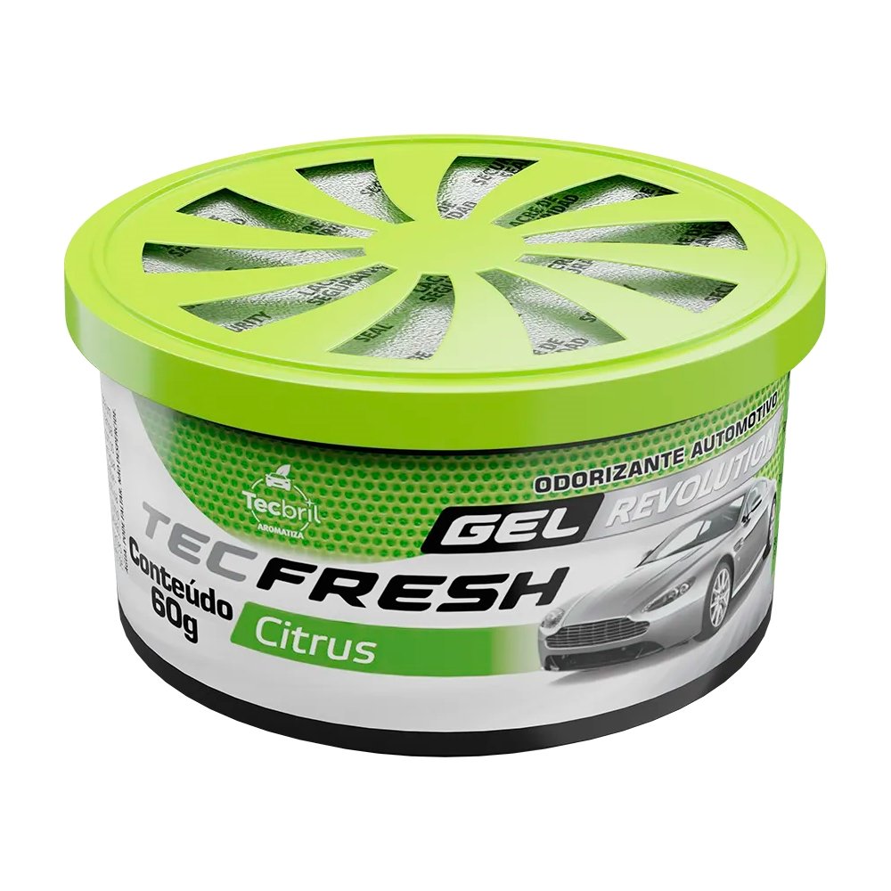 Gel Aromatizador Tecbril Automotivo Citrus 60g