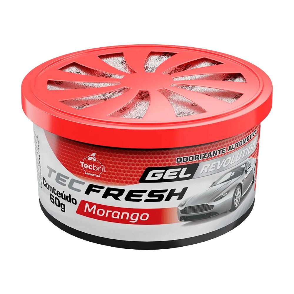 Gel Aromatizador Tecbril Automotivo Morango 60g