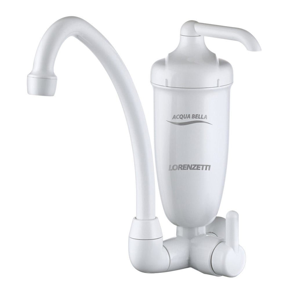 Torneira com Filtro Água Lorenzetti Acqua Bella Branca Bica Móvel