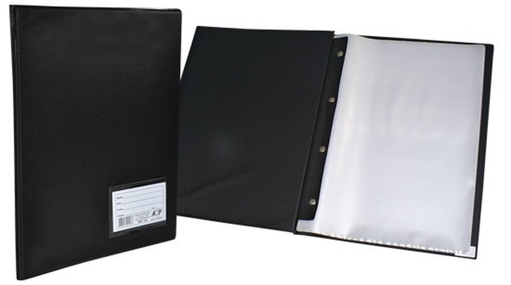 Pasta Catalogo Acp 0.06 Preto 20 Plasticos Ref.123/20