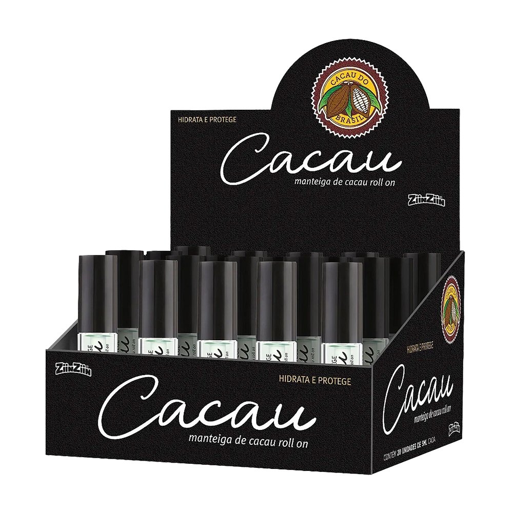 Manteiga Cacau Ziin Ziin Rollon 5ml 20 Unidades