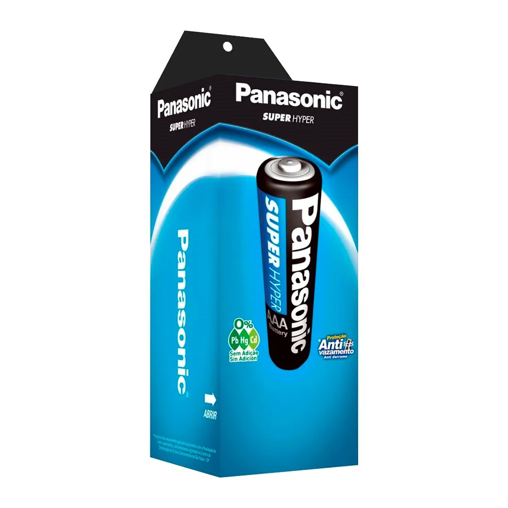 Pilha Panasonic Palito Comum R03UAL-4S40 Tubo - Embalgem Com 40 Unidades