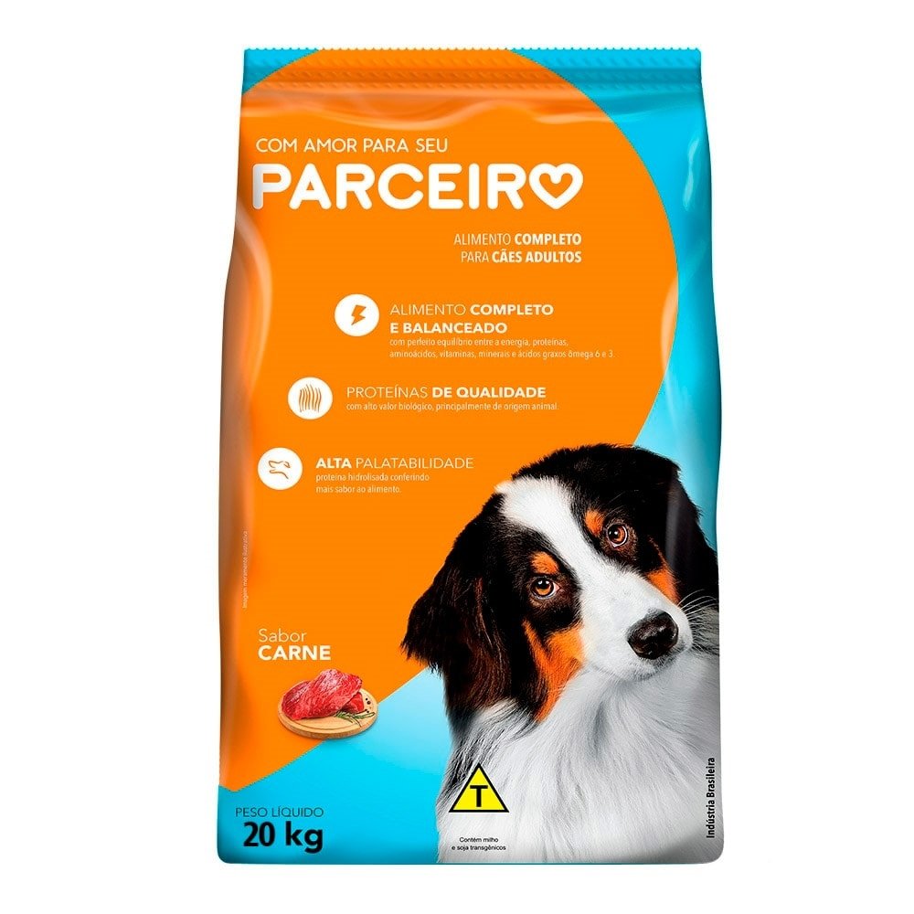 Ração Parceiro Standard Adulto Carne 20Kg
