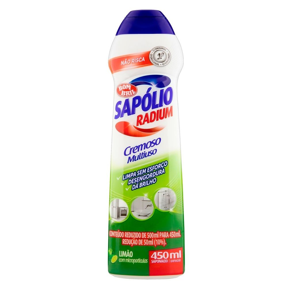 Saponaceo Cremoso Limao 450ml Radium