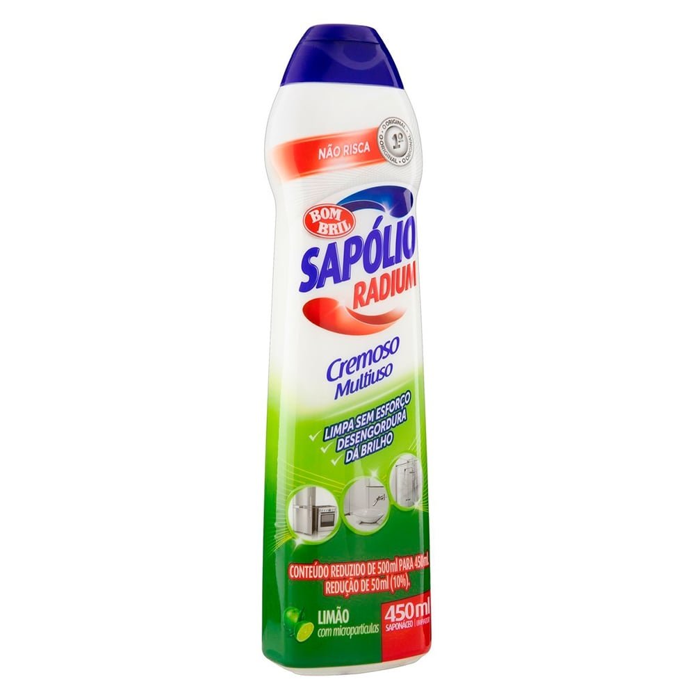 Saponaceo Cremoso Limao 450ml Radium