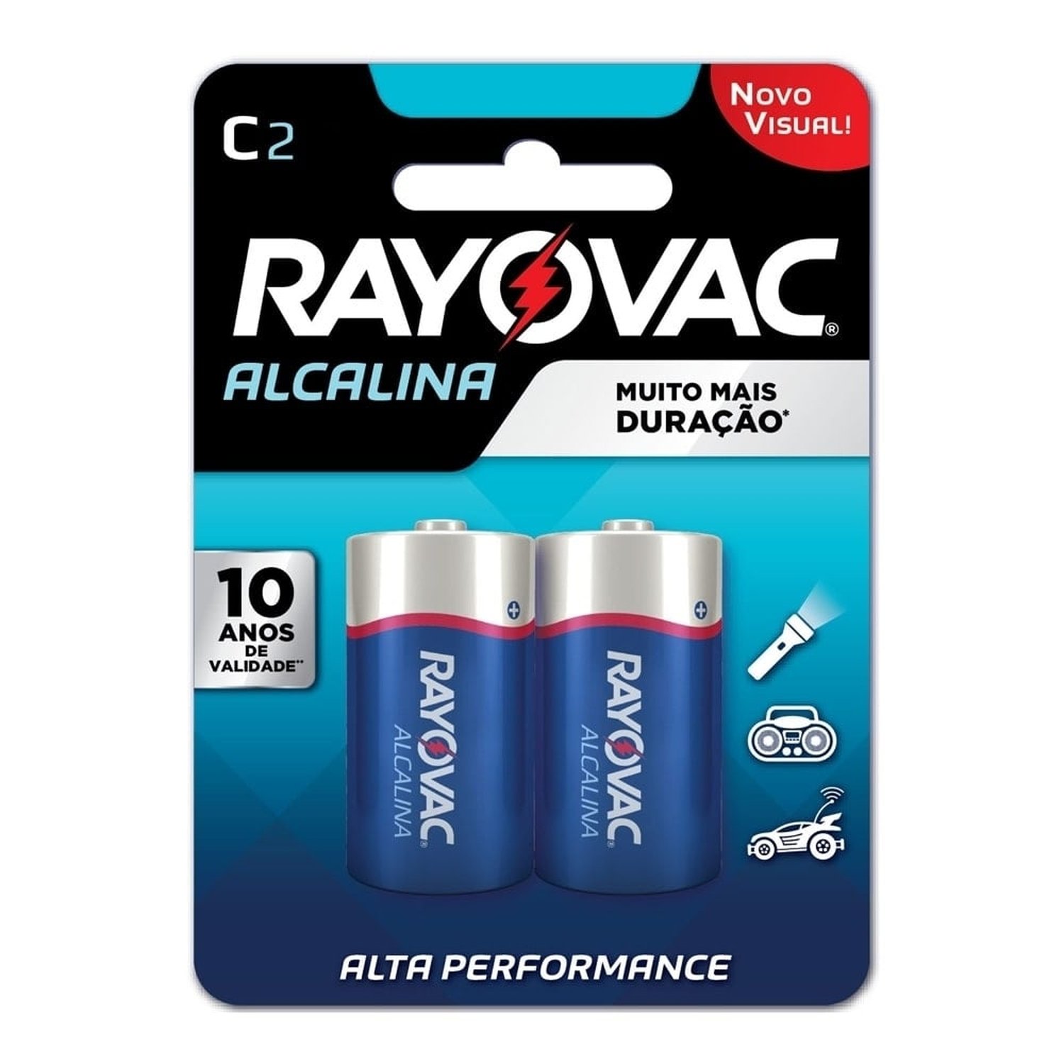 Pilha Rayovac Alcalina Grande 2x1
