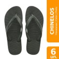 Havaianas Color Preto 35/6 Embalagem com 6 Unidades