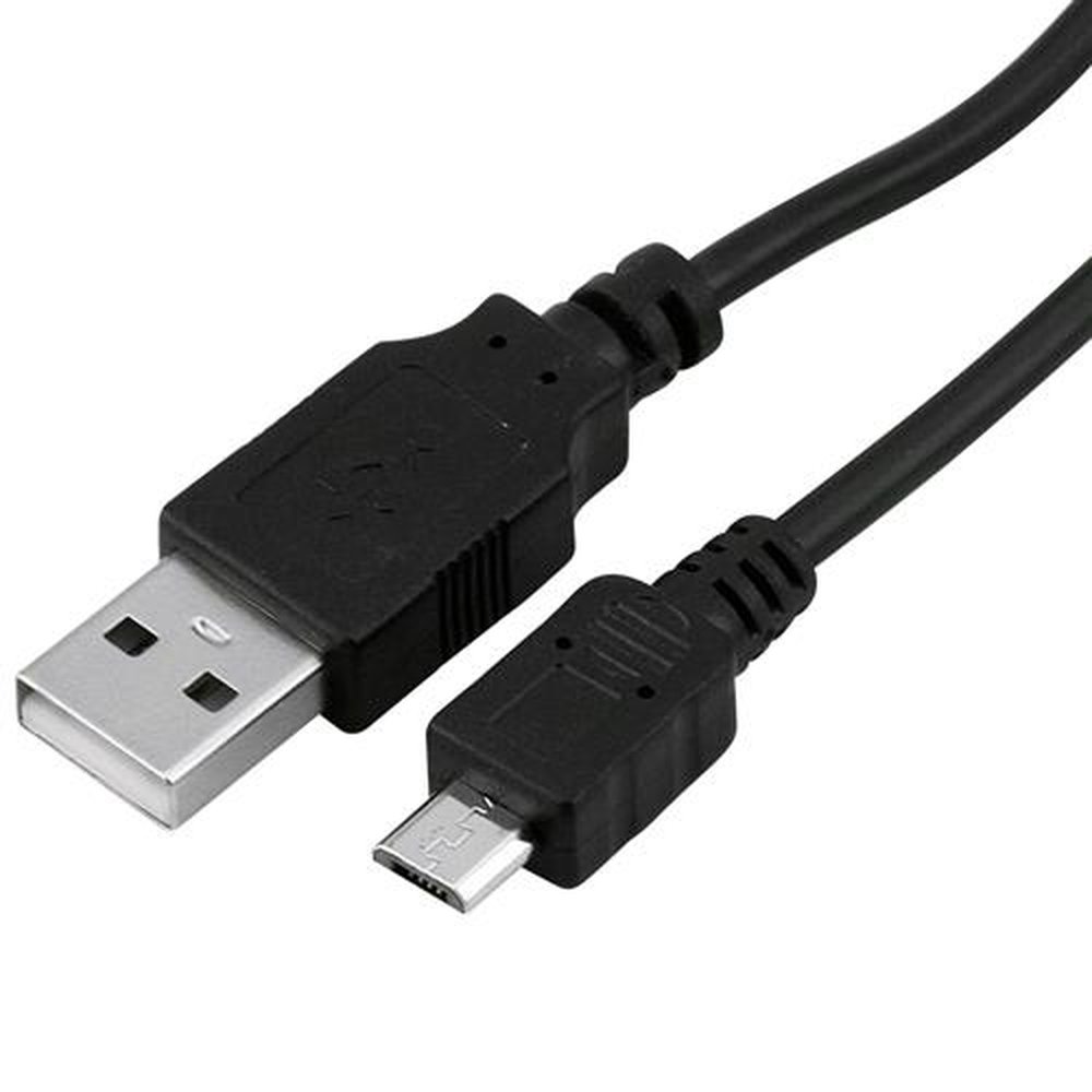Cabo USB 2.0 - USB-A Macho + Micro USB (V8) 2.0 - 1.8m - Preto