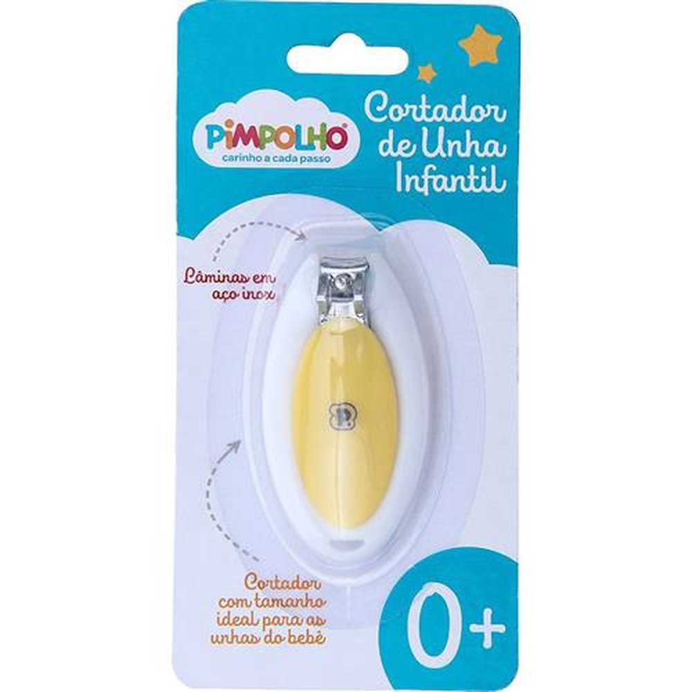 Kit Cortador De Unha Infantil Pimpolho Com 12 Unidades.