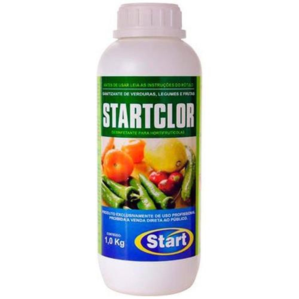 Sanitizante em pó para frutas e verduras StartClor 1 Kg