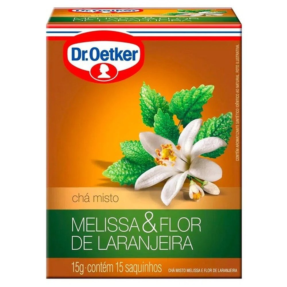 Cha Melissa E Flor Laranjeira 15g Com 15 Saches