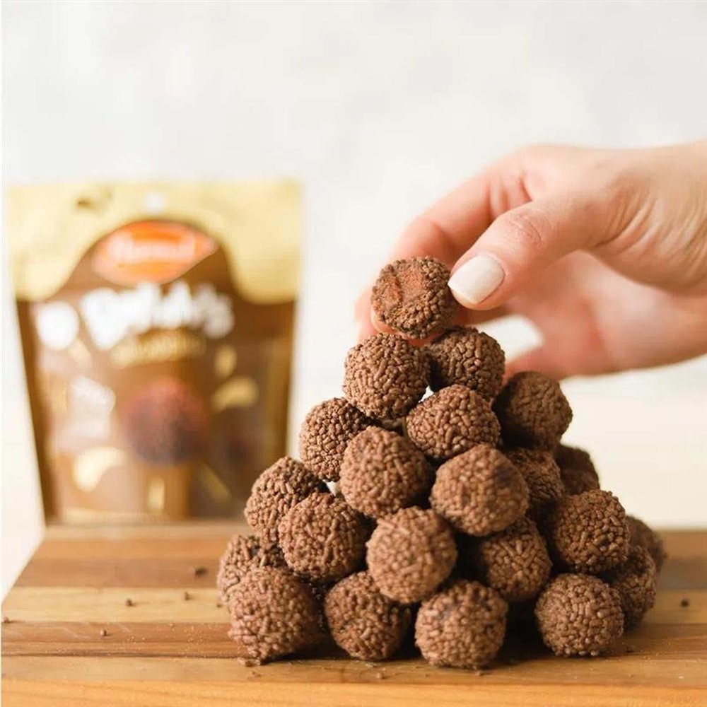 Bolinhas de Brigadeiro, com Cacau flormel, Zero Açúcar - 60g