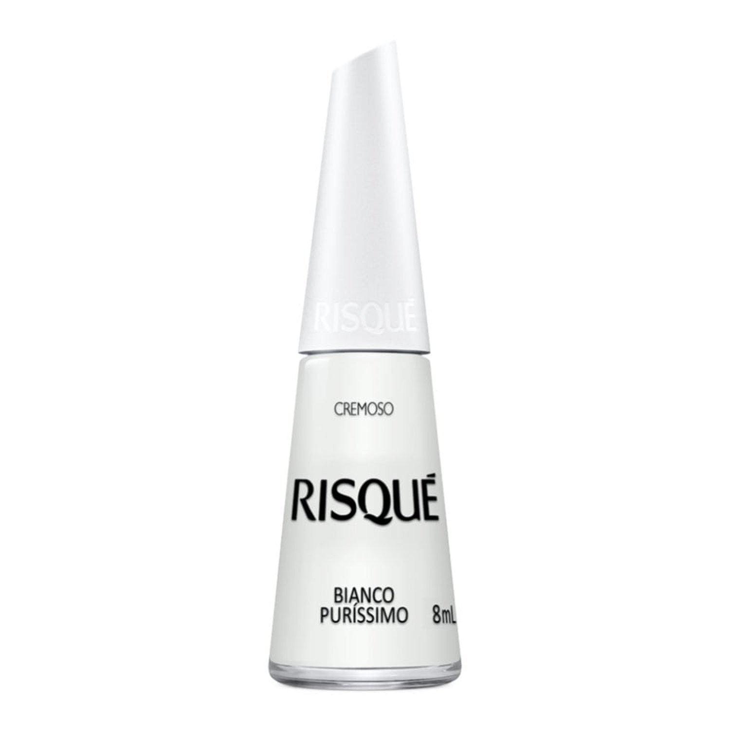 Esmalte Risque 8Ml Bianco Purissimo Cremoso Com 6