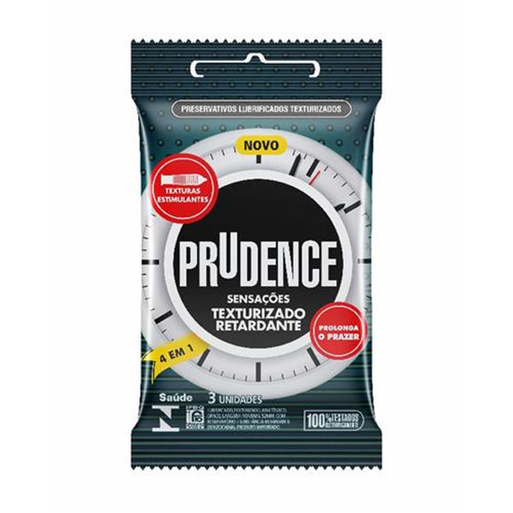 Preservativo Prudence Texturizado Retardante C/3