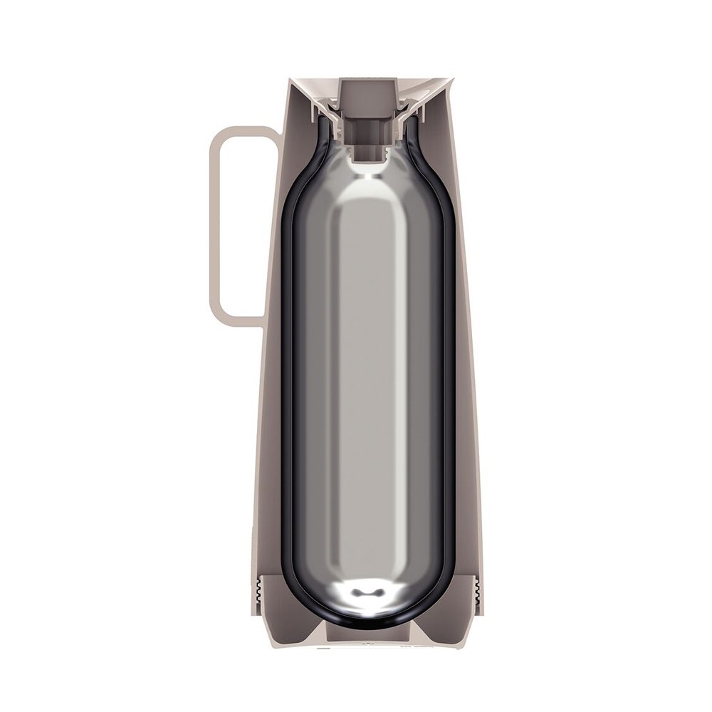 Garrafa Térmica Tramontina Bule Exata - 1 Litro, Bege