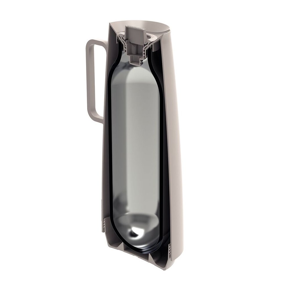 Garrafa Térmica Tramontina Bule Exata - 1 Litro, Bege