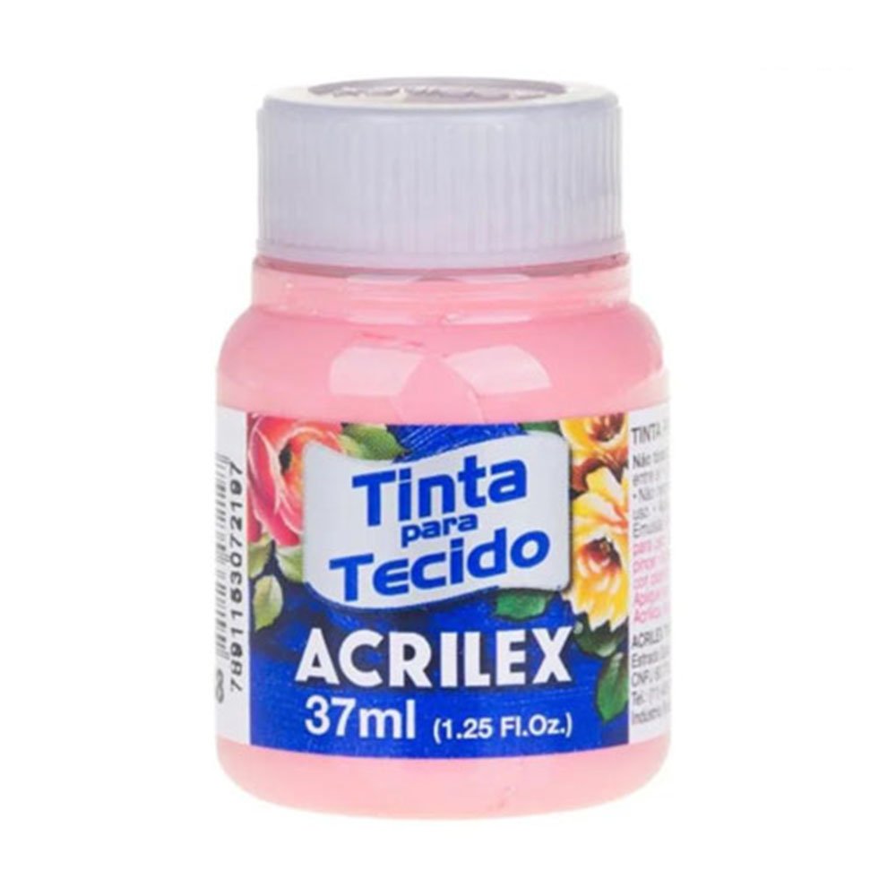 Tinta Tecido Fosco N&deg;813 37ml Rosa Bebe Acrilex