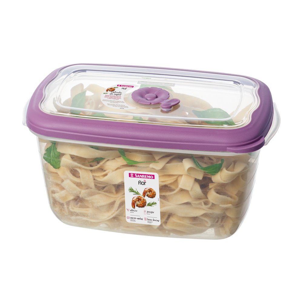 Pote Retangular Plastico Sanremo 2,3L Acai