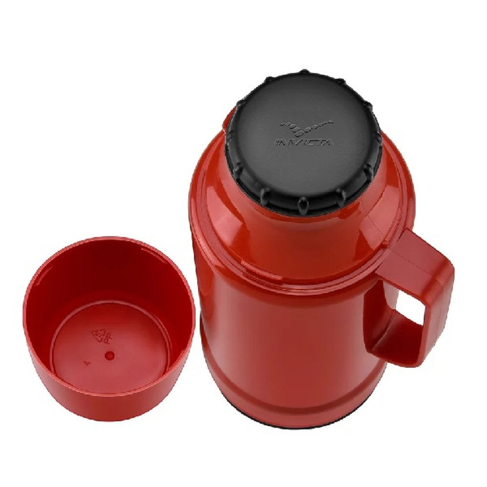 Garrafa Térmica 1L Rolha GLT Vermelha Invicta