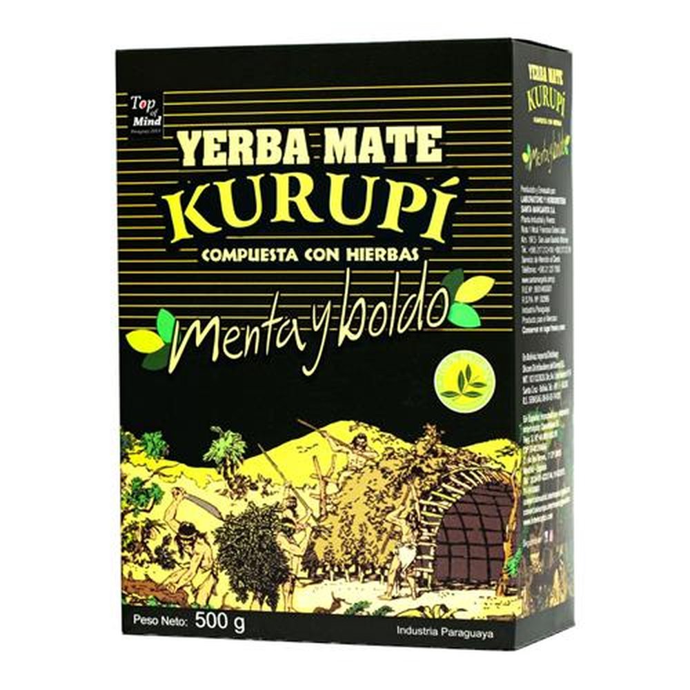Erva mate Terere Kurupi Menta e Boldo 500g