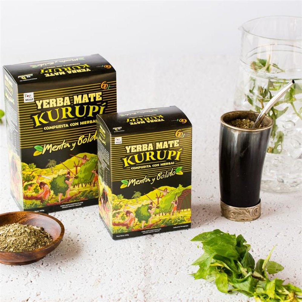 Erva mate Terere Kurupi Menta e Boldo 500g