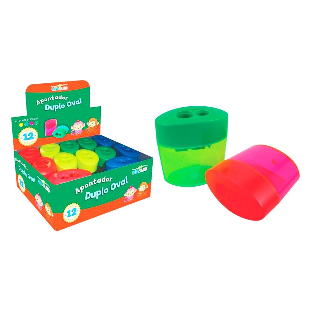 Apontador Oval Duplo Deposito Leo E Leo 4534