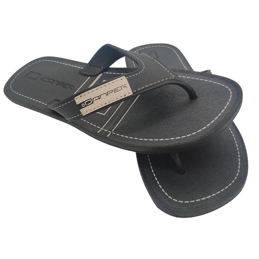 Chinelo Infantil De Dedo Criança Danper Casual Confortável Preto 36