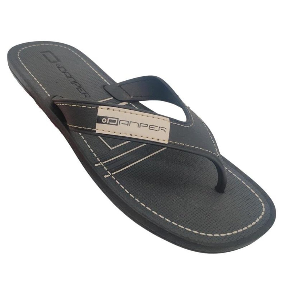 Chinelo Infantil De Dedo Criança Danper Casual Confortável Preto 36
