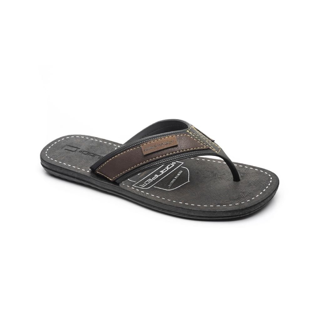 Chinelo Danper Adulto Masculino Tal Pai Preto/Cafe 41