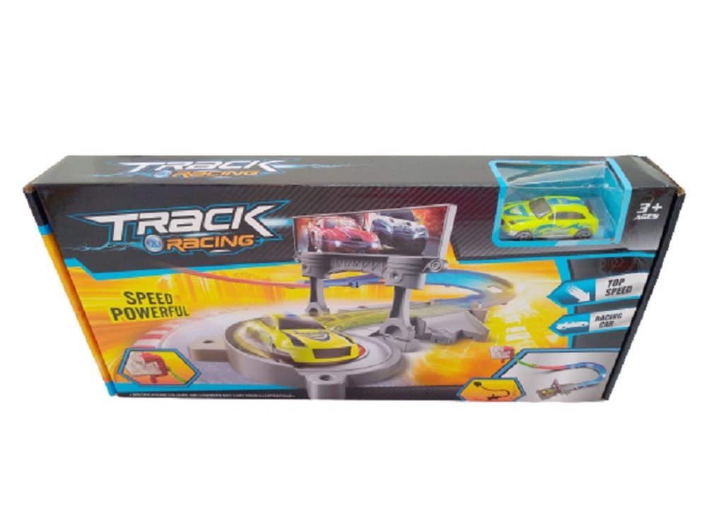 Brinquedo Pista De Carros Track Racing C/Acessorios Md0037