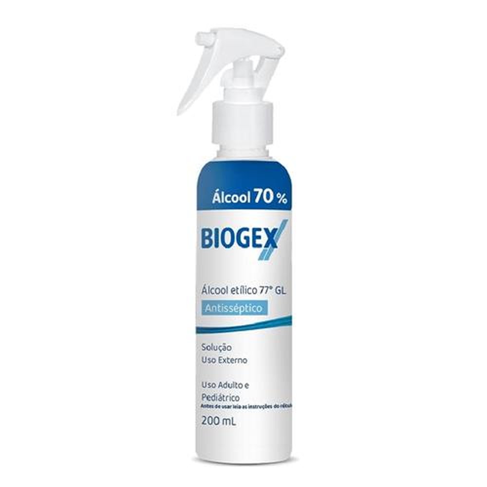 Álcool Liq Antisseptico Biogex Nutriex 200Ml (Trigger)