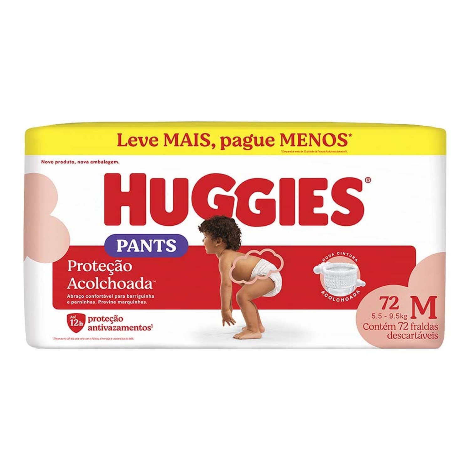 Fralda Huggies Supreme Care Roupinha Hiper M Com 72