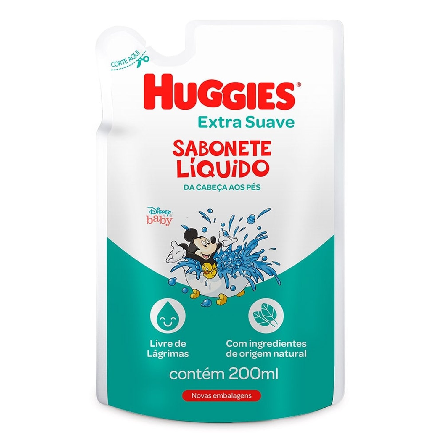 Sabonete Líquido Huggies Extra Suave Refil 200ml