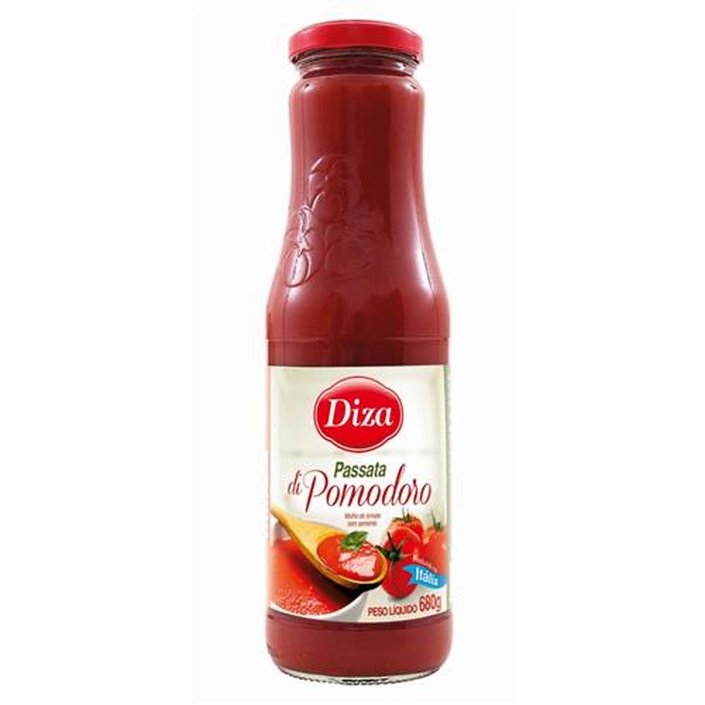 Passata Di Pomodoro Vidro 680g - Caixa com 12 Unidades