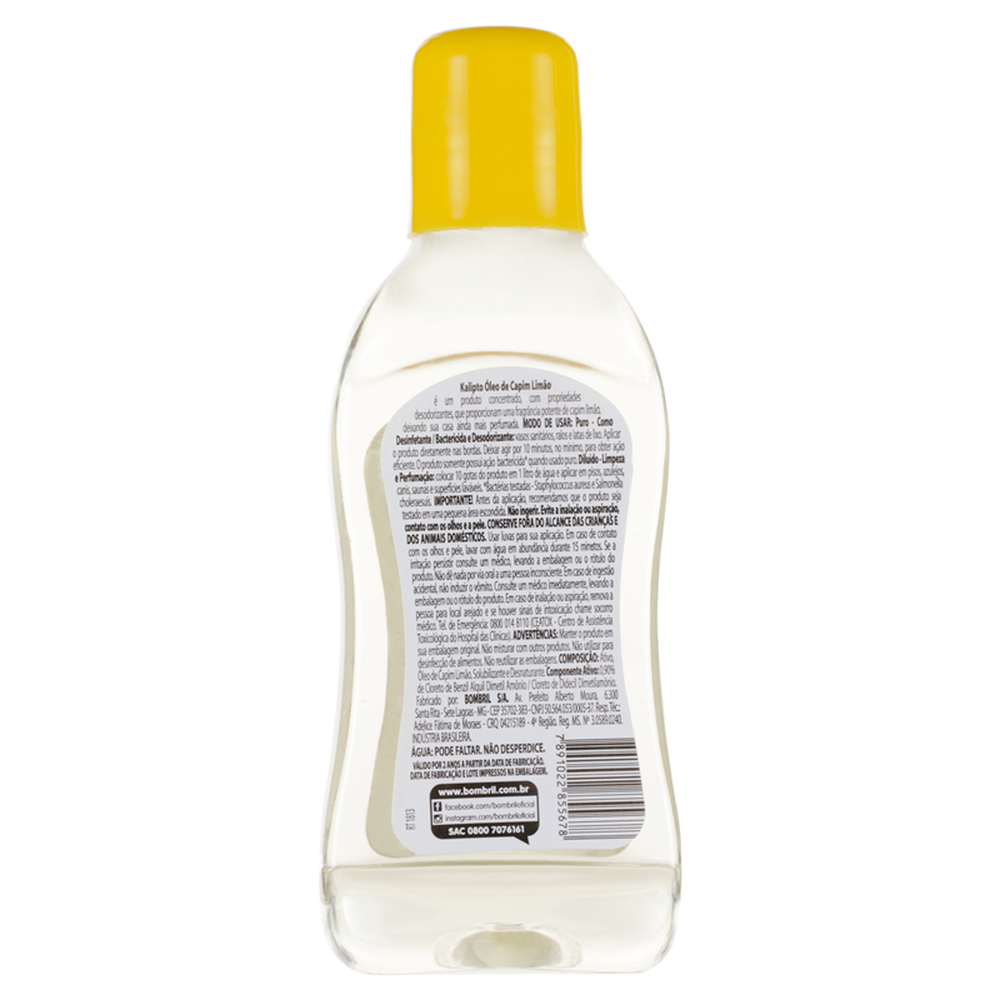 Kalipto Oleo De Capim Limao 120ml