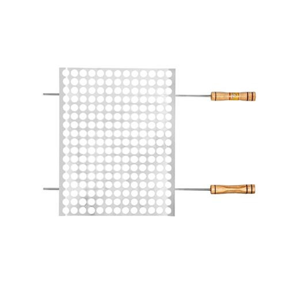 Grelha Moeda 50x50cm Quadrada Estanhada Gaúcho Grill