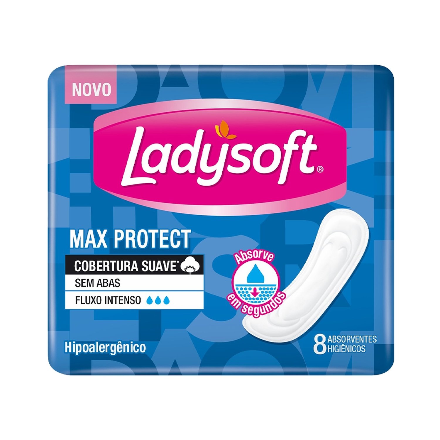 Absorvente Ladysoft Normal Suave sem Abas - Embalagem com 8 Unidades