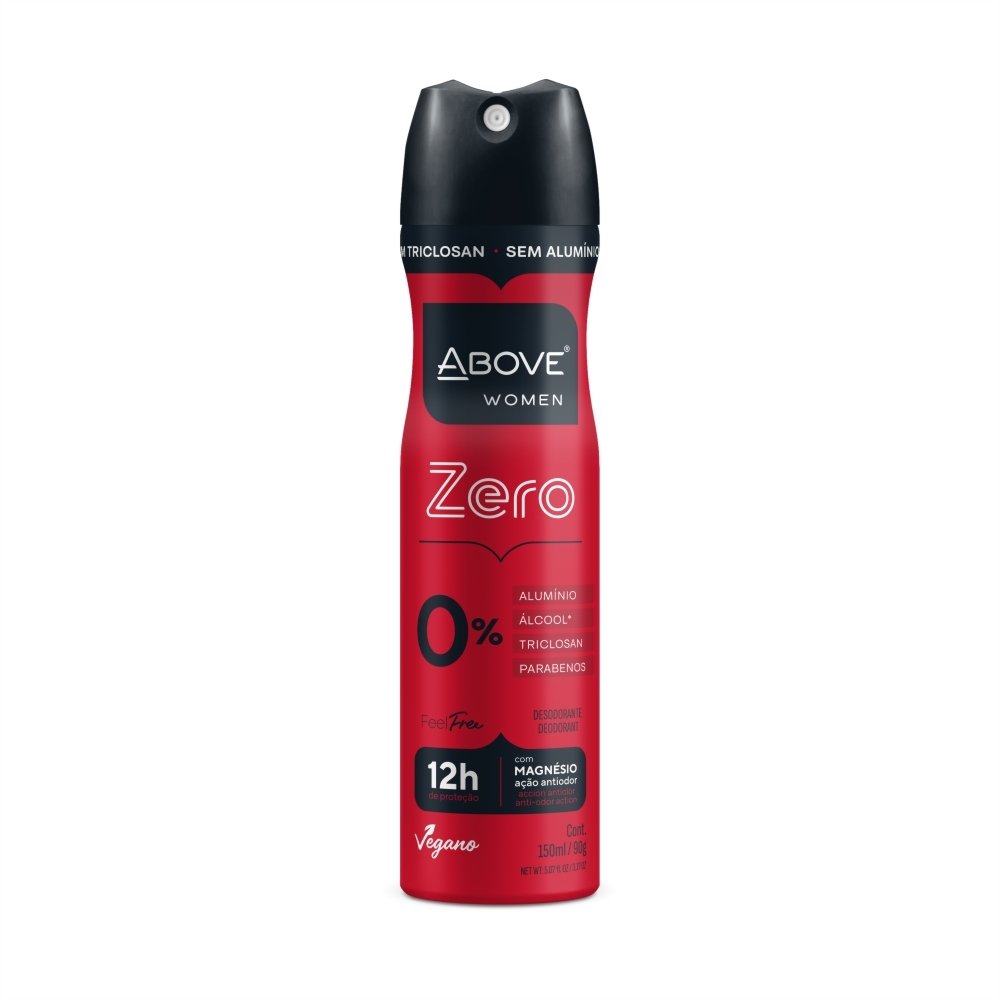 Desodorante Above Aerossol Woman Zero sem Alumínio 150ml