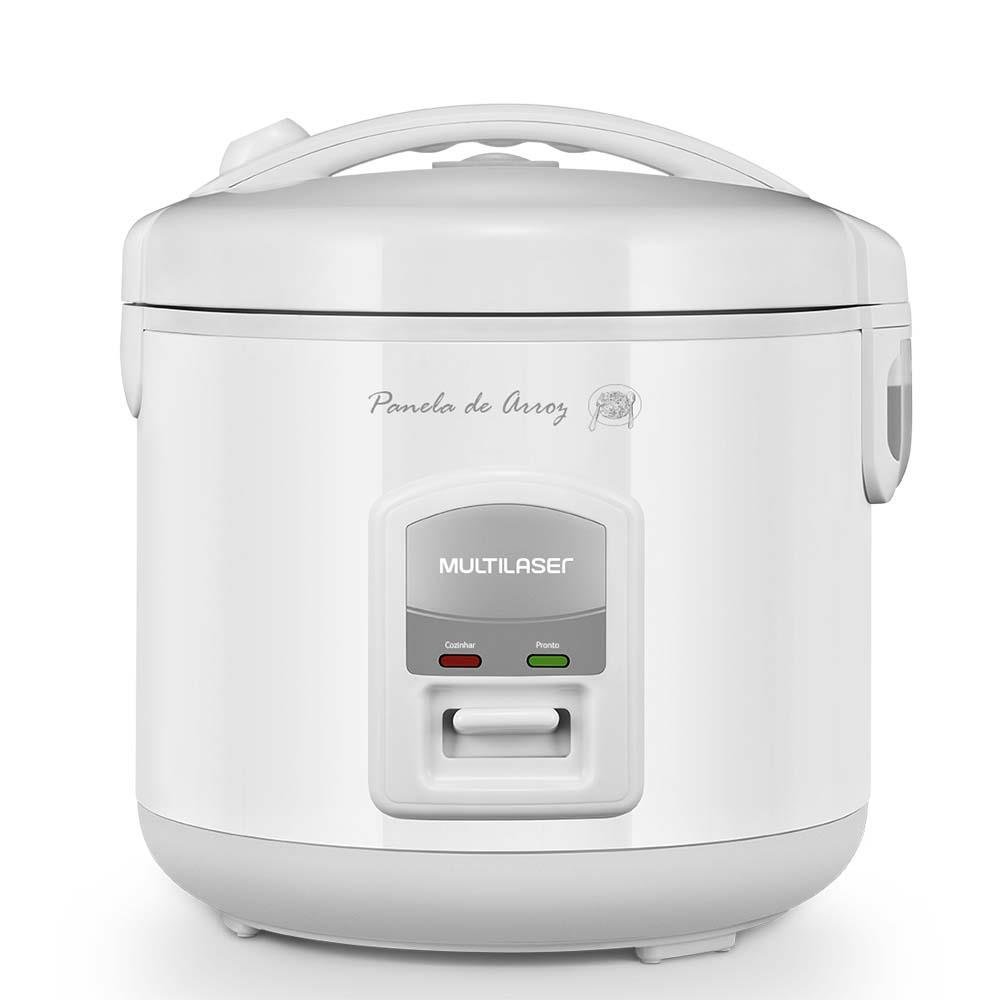 Panela de Arroz Eletrica Multilaser Gourmet 127V 400W Capacidade de 5 Xicaras LED Branca - CE01