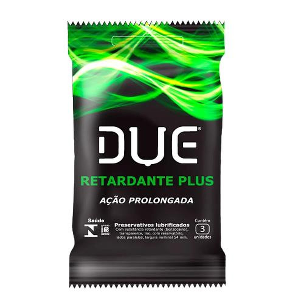 Preservativo Due Retardante Plus 3 Und