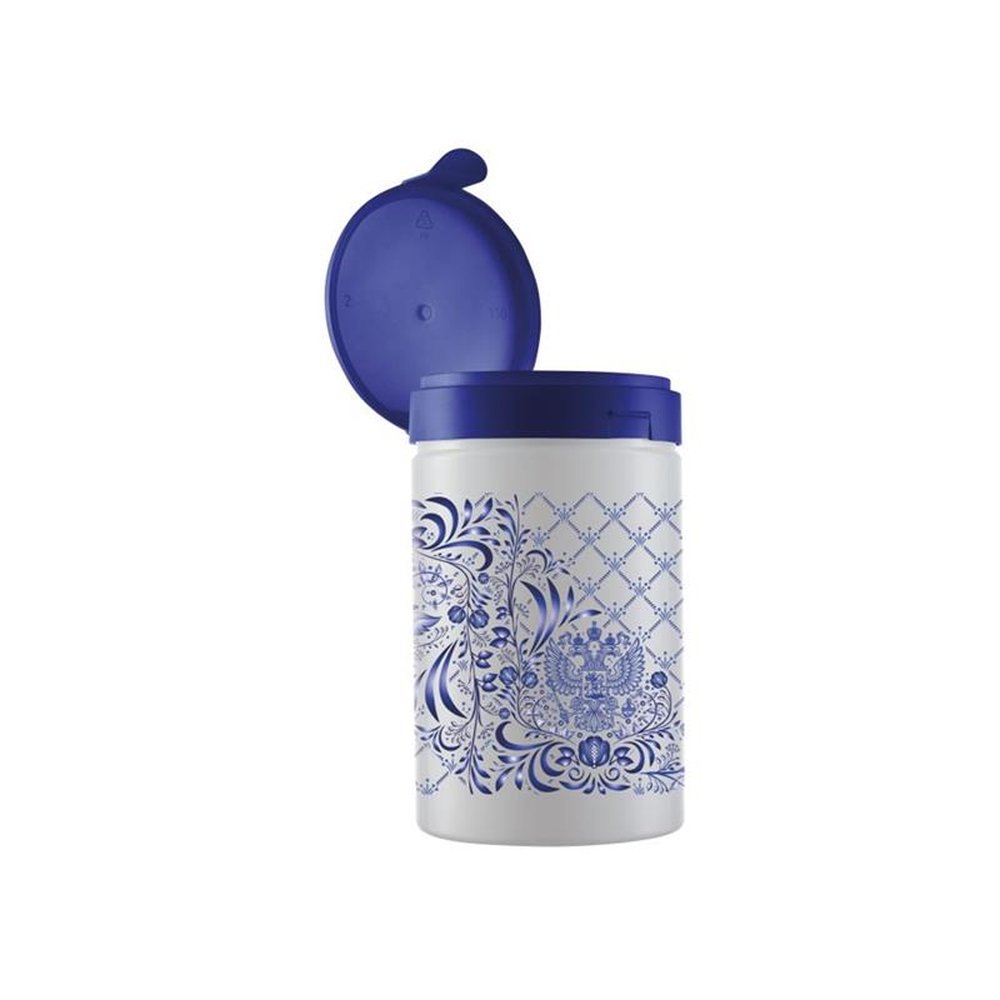 Pote Plástico 1,5L Redondo Decorado Porcelana Inglesa Tampa Save Wave Bandeirante