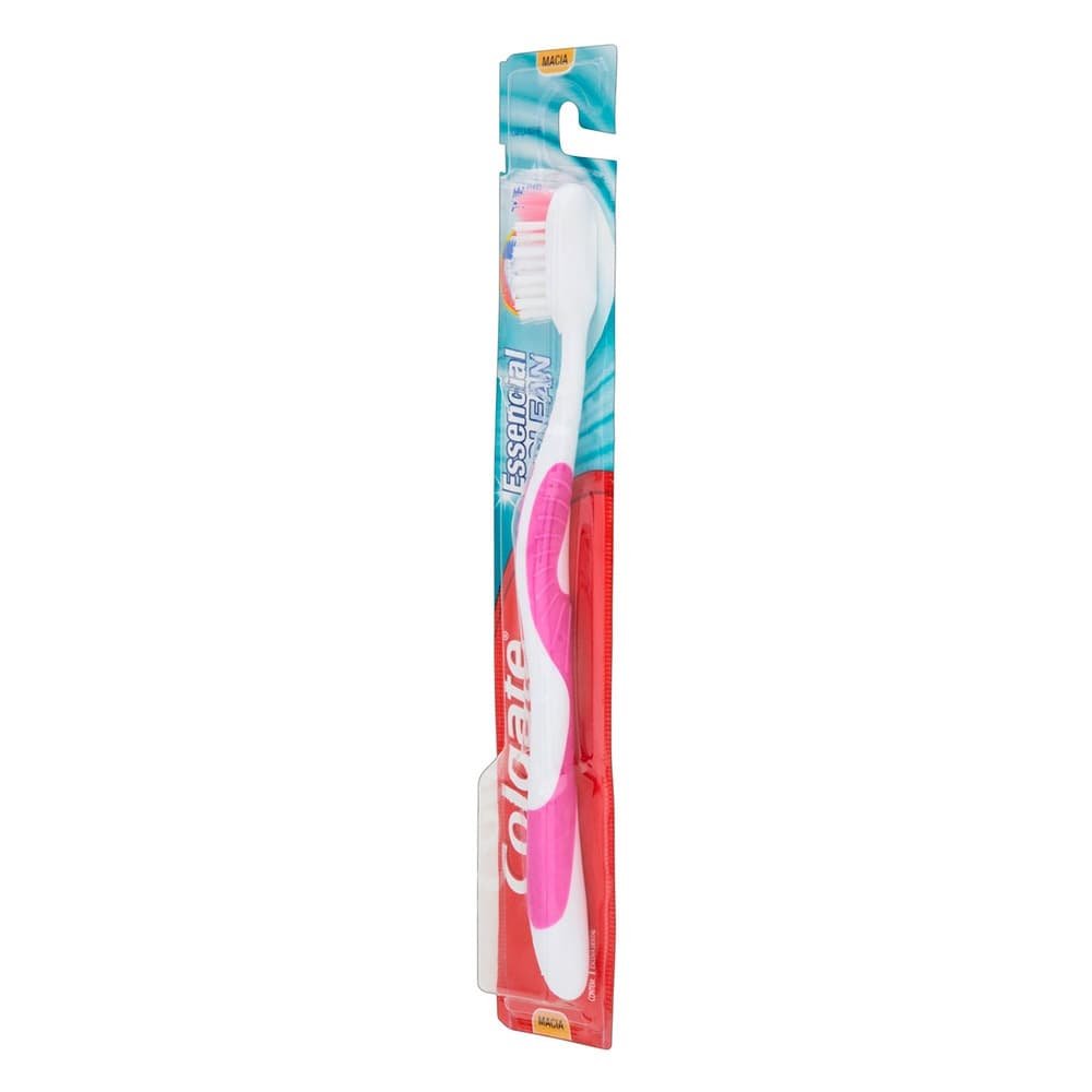 Escova Dental Colgate Essencial Clean Macia - Embalagem com 6 Unidades