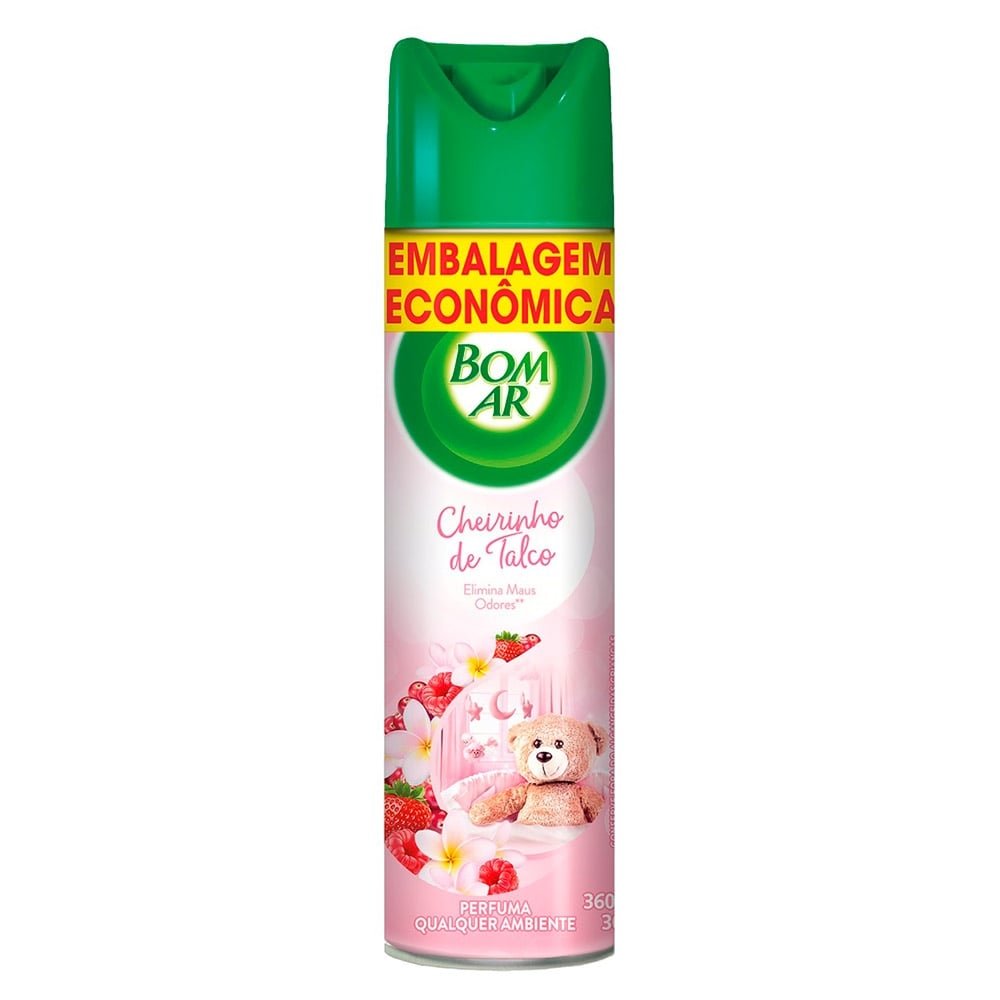 Purificador de Ar Bom Ar Cheirinho de Talco 360ml