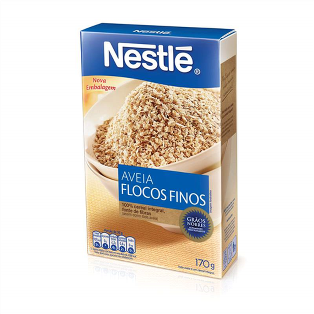 Aveia em Flocos Finos Nestlé 170g - Caixa 28 unidades
