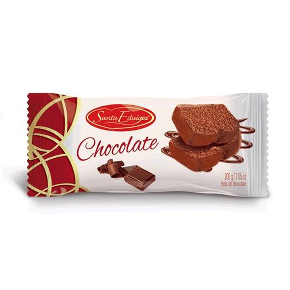 Bolo de Chocolate Santa Edwiges 200g caixa com 24 unidades
