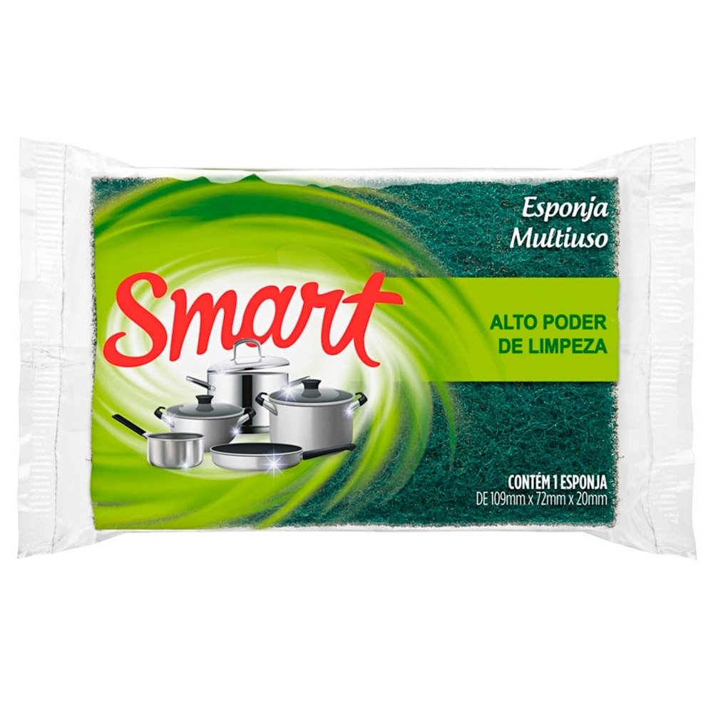 Esponja Smart Multiuso - Embalagem com 10 Unidades