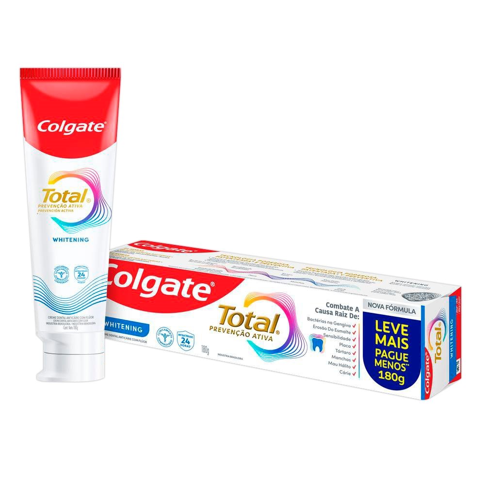 Creme Dental Colgate Total 12 Whitening 180g