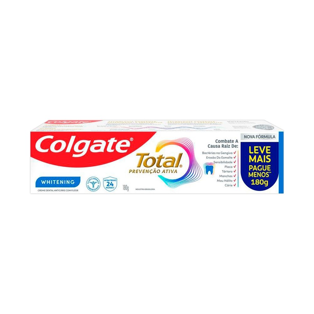 Creme Dental Colgate Total 12 Whitening 180g