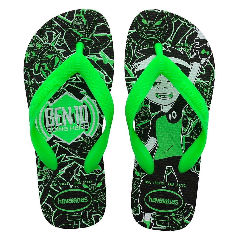 Havaianas Kids Ben 10 Preto 27/8